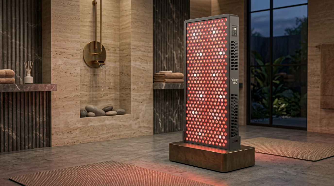 EnlightFlow panel in bathroom spa